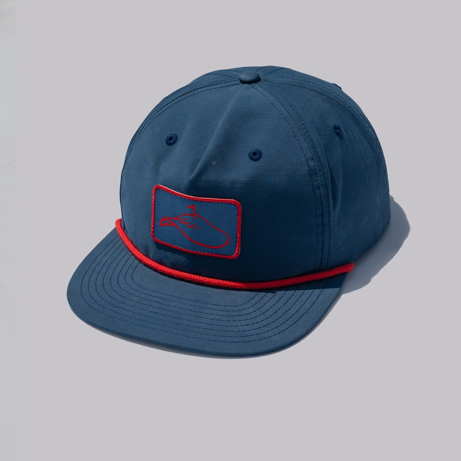Fried Egg Golf & Richardson Rope Hat - Navy/Red