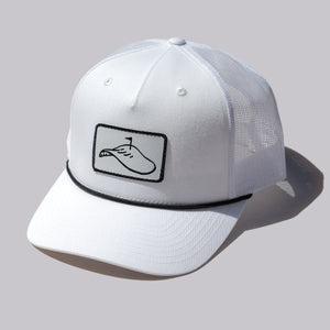 Fried Egg Golf & Richardson Mesh Rope Hat - White