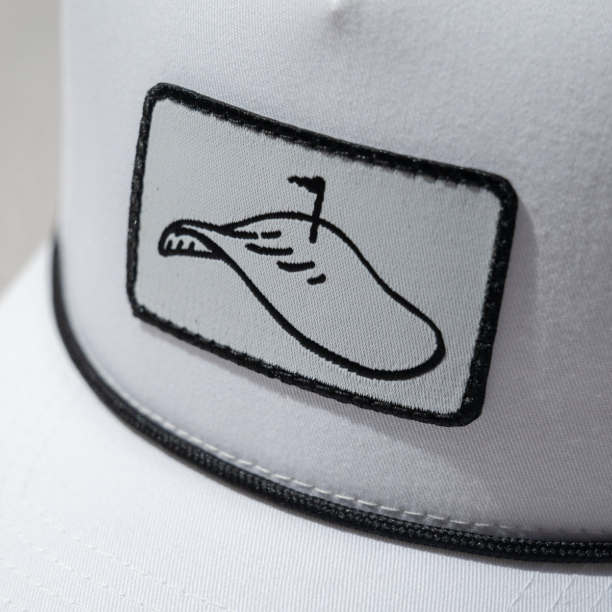 Fried Egg Golf & Richardson Mesh Rope Hat - White