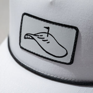Fried Egg Golf & Richardson Mesh Rope Hat - White