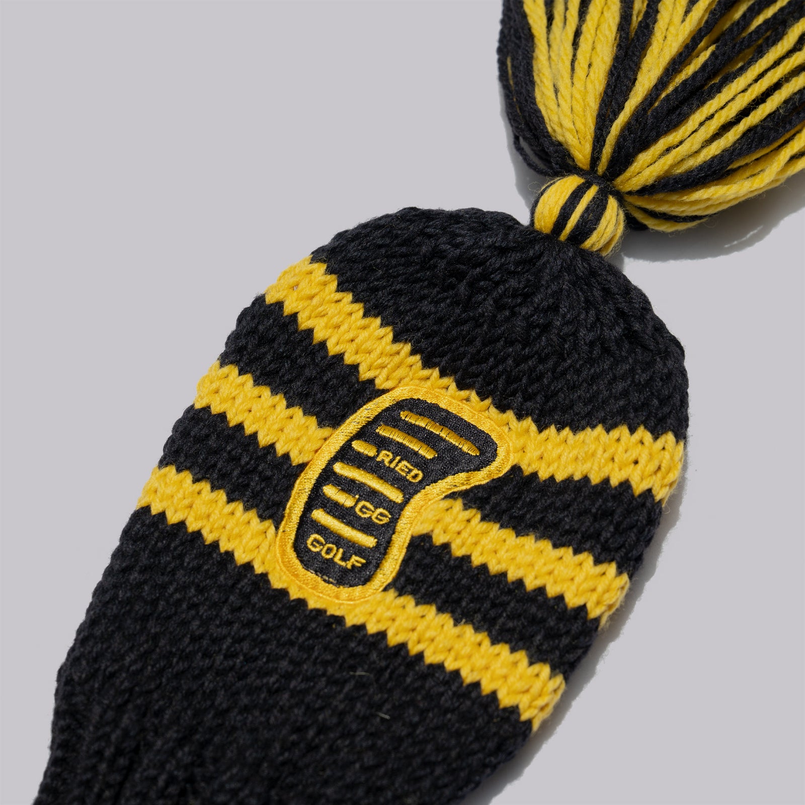 Fried Egg Golf Church Pews Knit Headcover - Driver