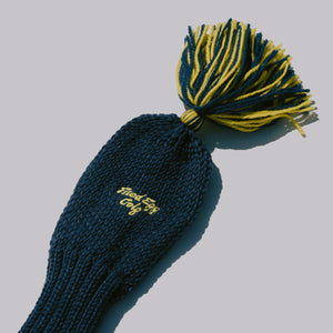 Fried Egg Golf Navy Knit Headcover - Driver