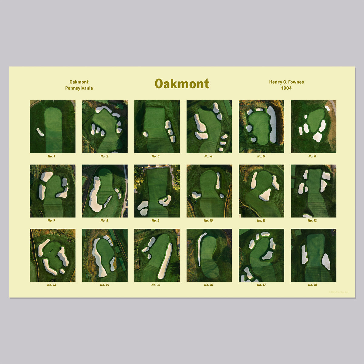Oakmont Greens Poster