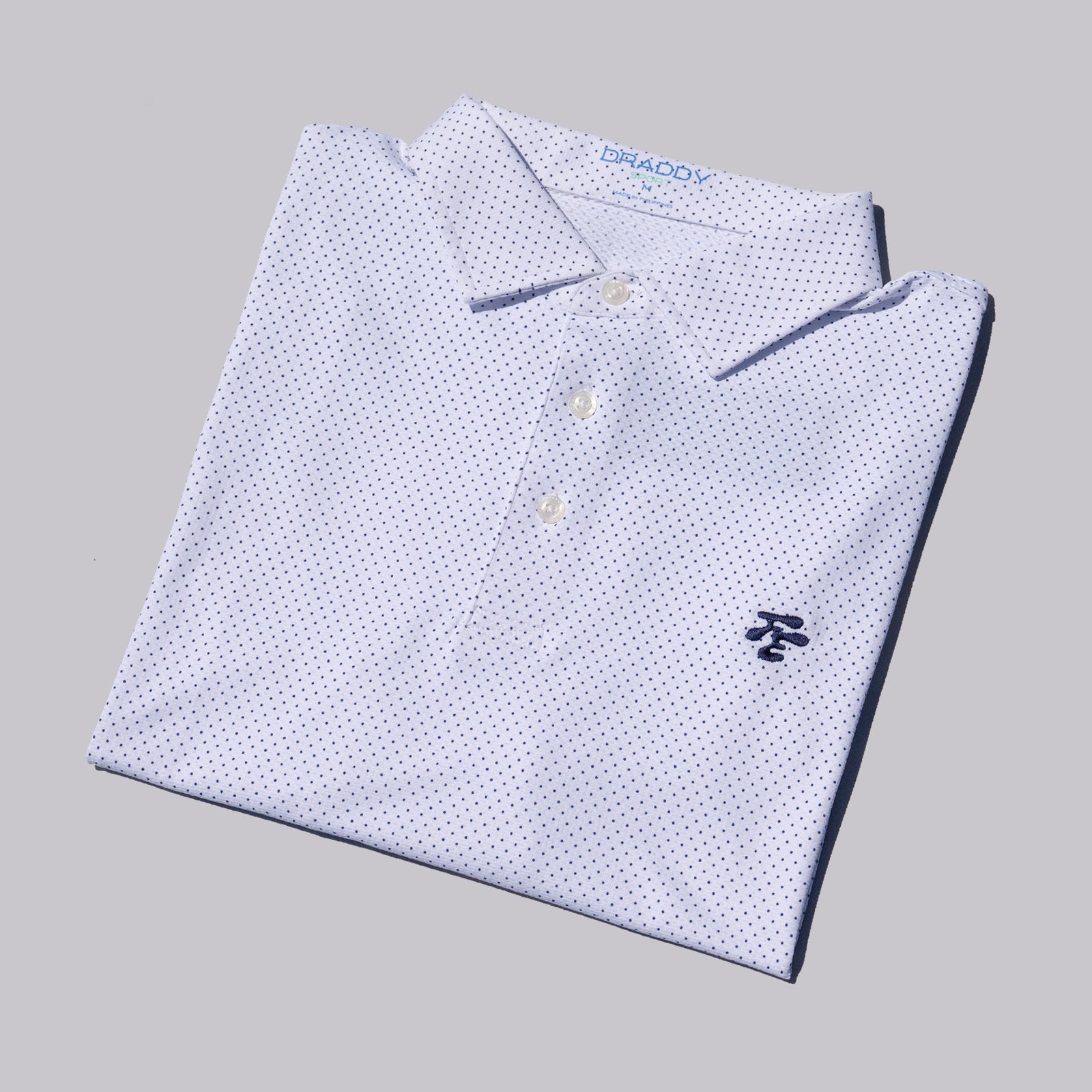 Fried Egg Golf & Draddy Sport Captain Cool Polo - White