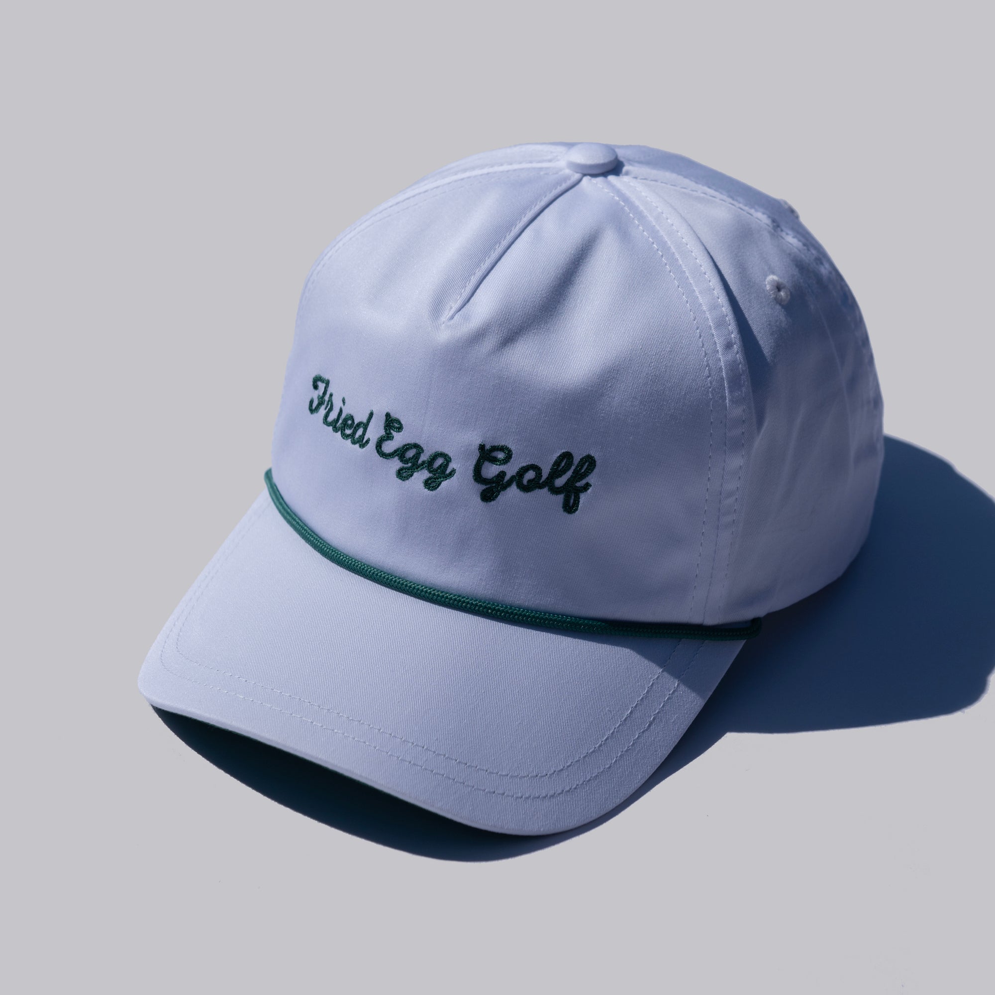 Fried Egg Golf & American Needle Lightweight Rope Hat - White/Dark Green