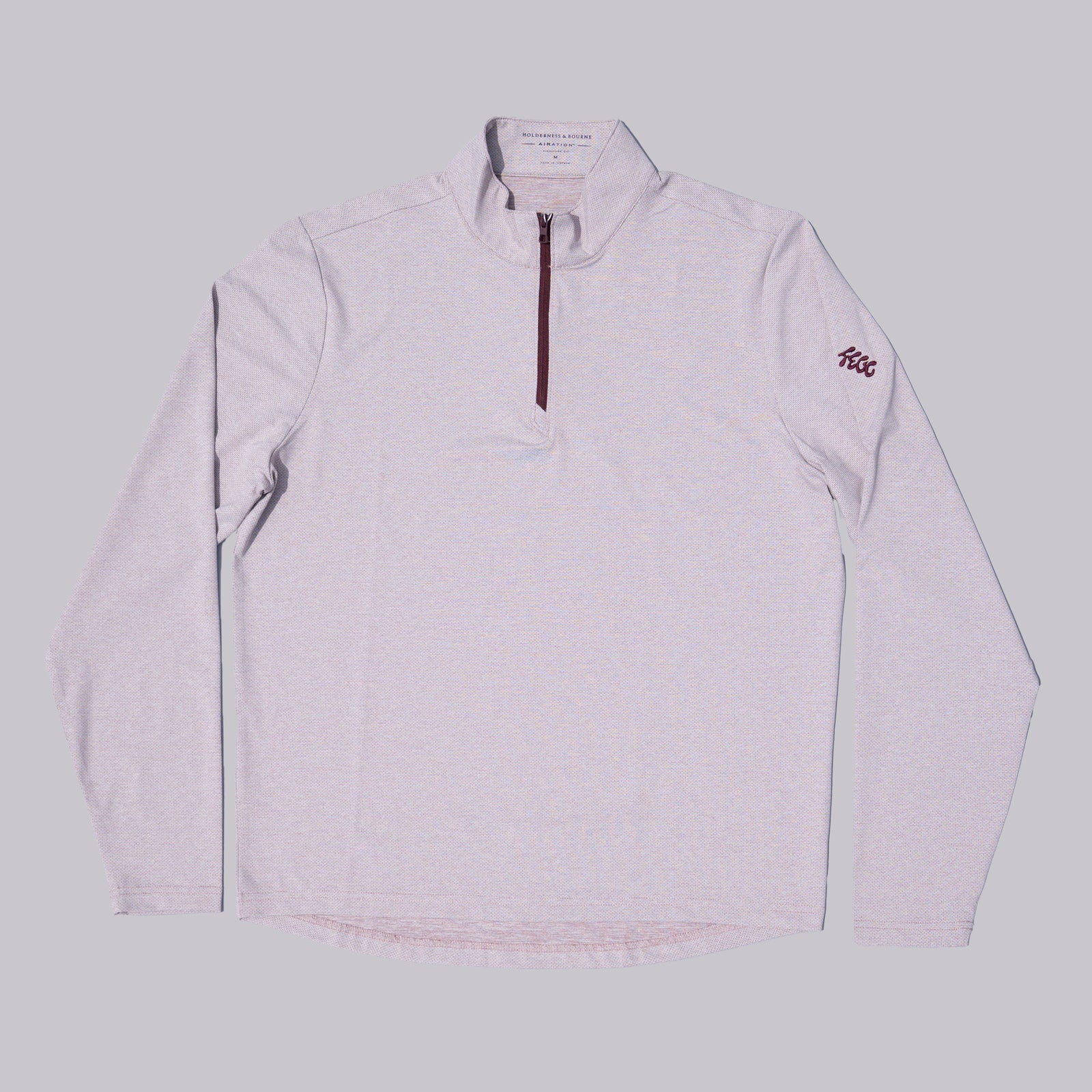 Fried Egg Golf Club and Holderness & Bourne Bell Quarter Zip - Heathered Exeter