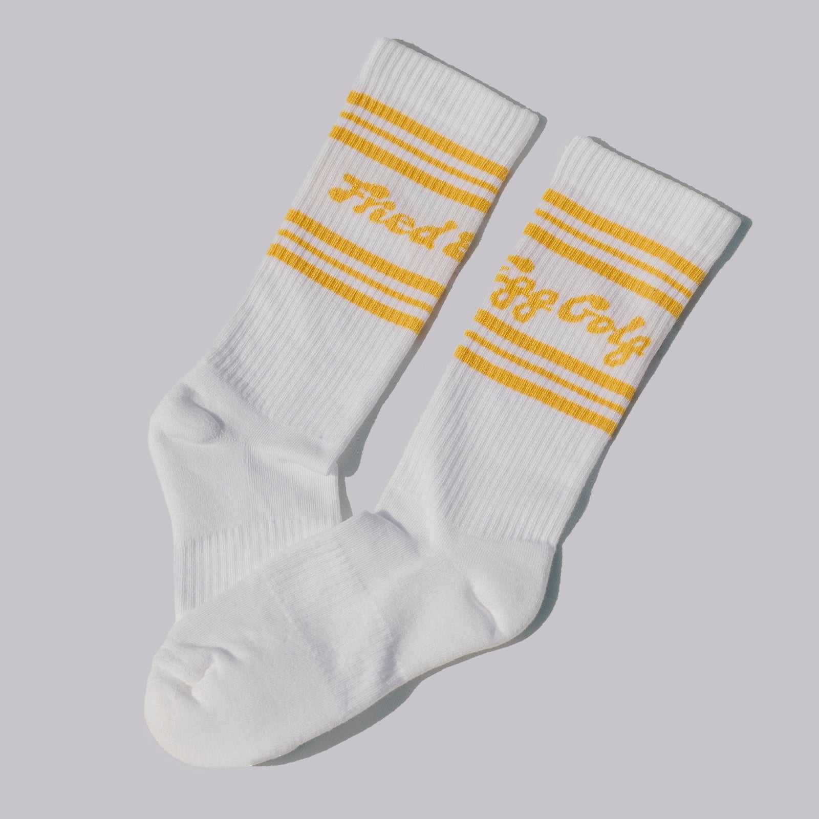 Fried Egg Golf Athletic Socks - White