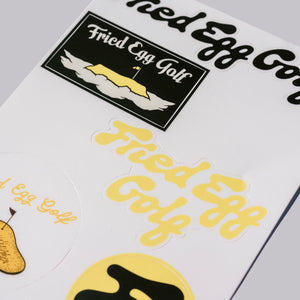 Fried Egg Golf Sticker Sheet
