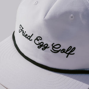 Fried Egg Golf & Richardson Rope Hat - White