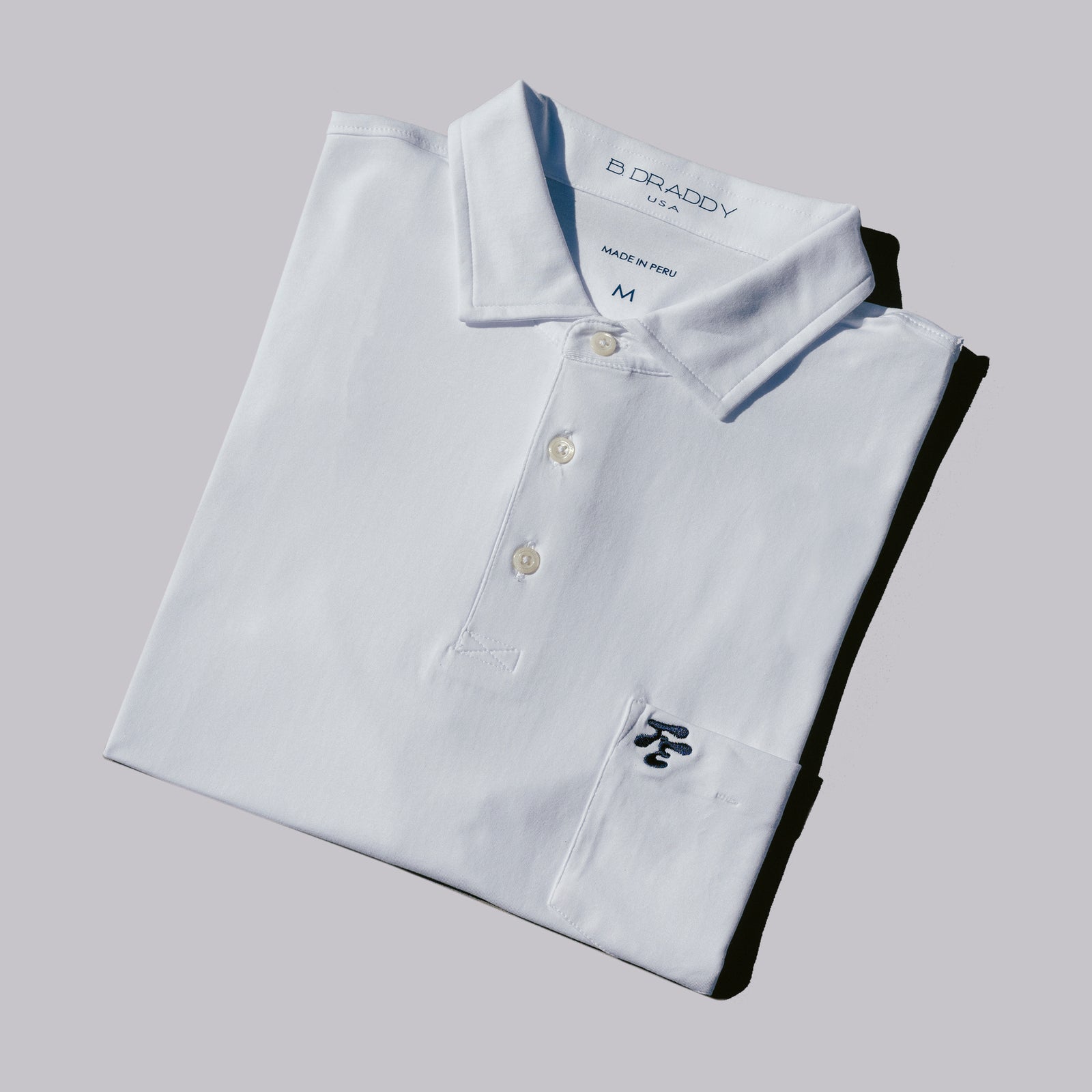 Fried Egg Golf & B. Draddy Liam Polo - White