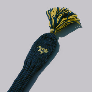 Fried Egg Golf Navy Knit Headcover - Fairway Wood