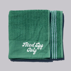Fried Egg Golf Towel - Green