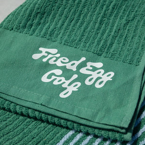 Fried Egg Golf Towel - Green