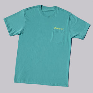 Fried Egg Golf St Andrews Pocket T-Shirt - Seafoam