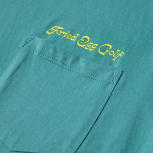 Fried Egg Golf St Andrews Pocket T-Shirt - Seafoam