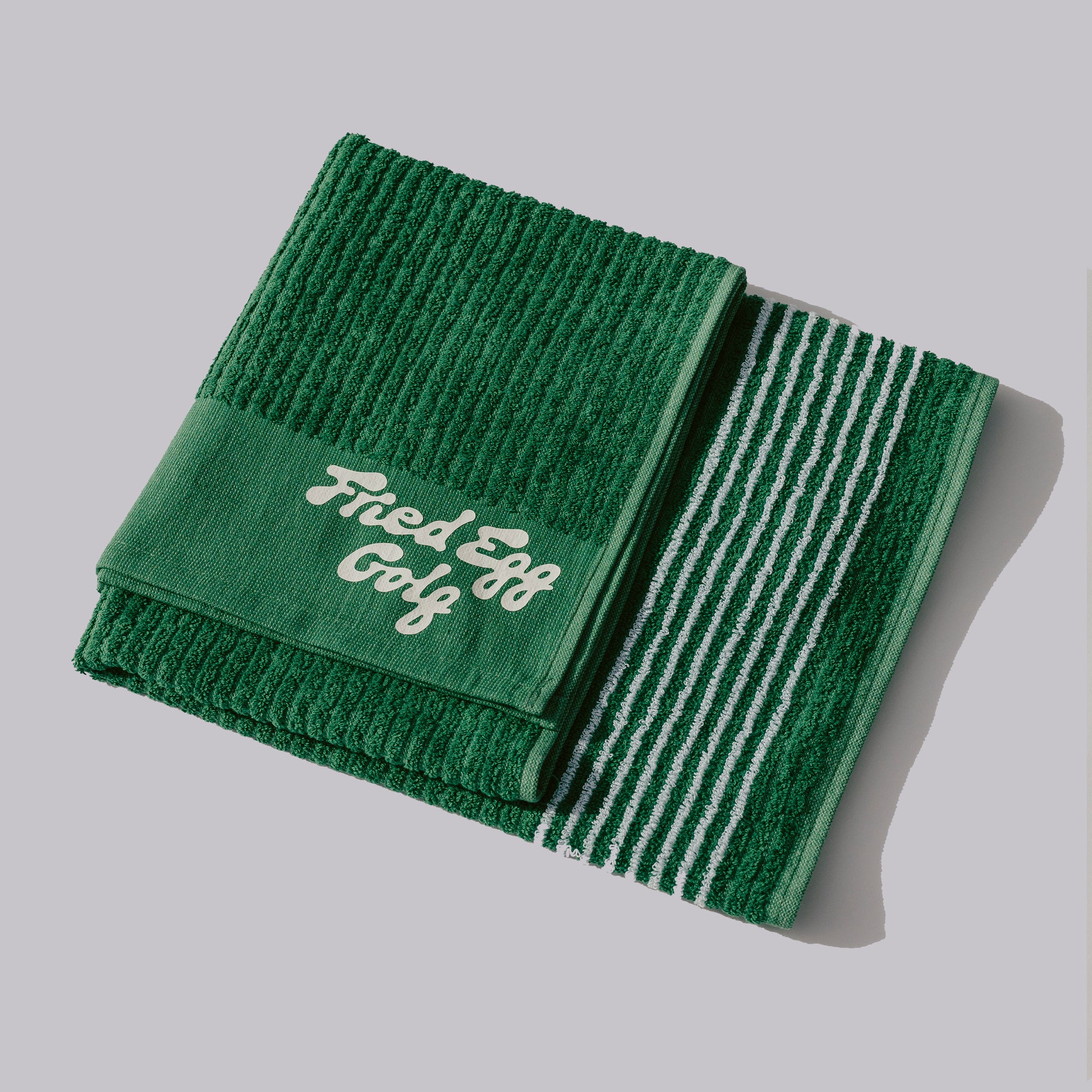Fried Egg Golf Towel - Green