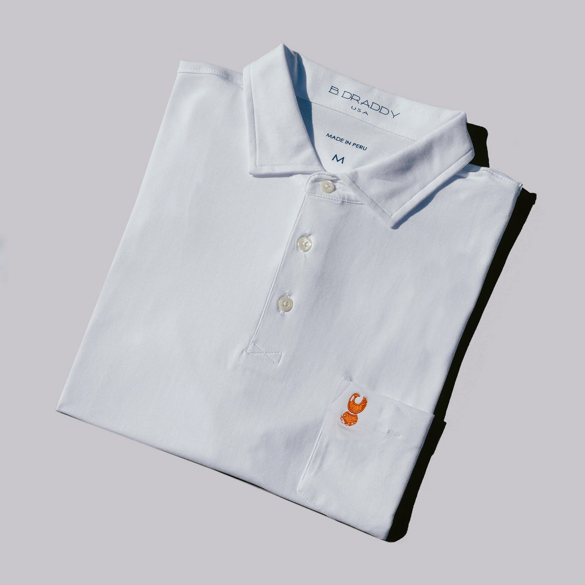 Fried Egg Golf Club & B. Draddy Liam Polo - White
