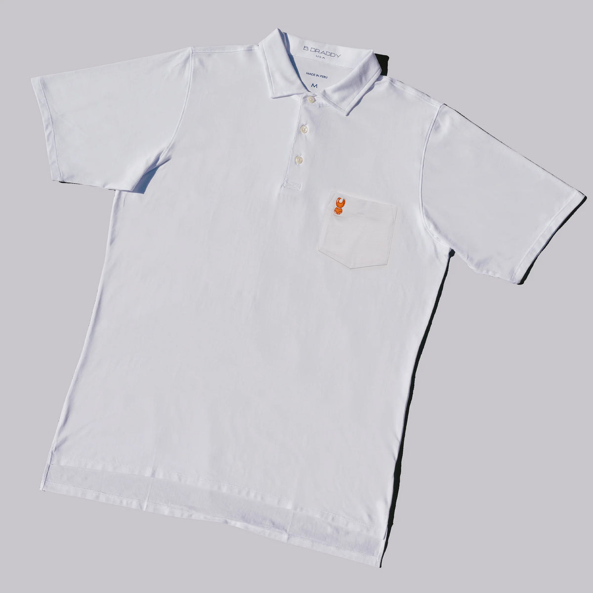 Fried Egg Golf Club & B. Draddy Liam Polo - White