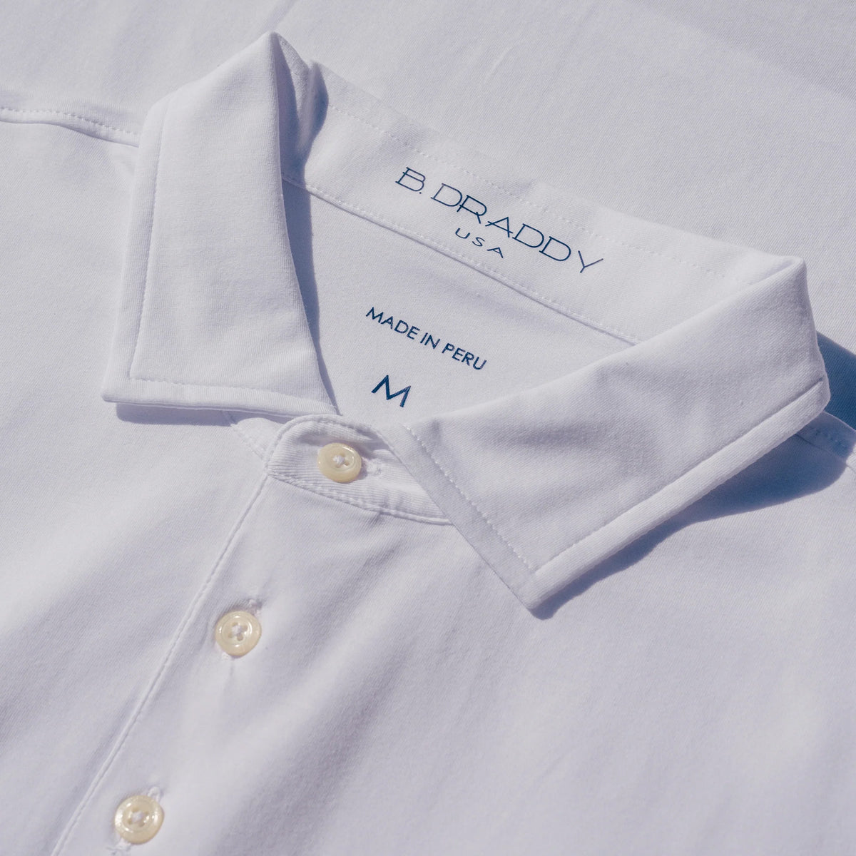 Fried Egg Golf Club & B. Draddy Liam Polo - White