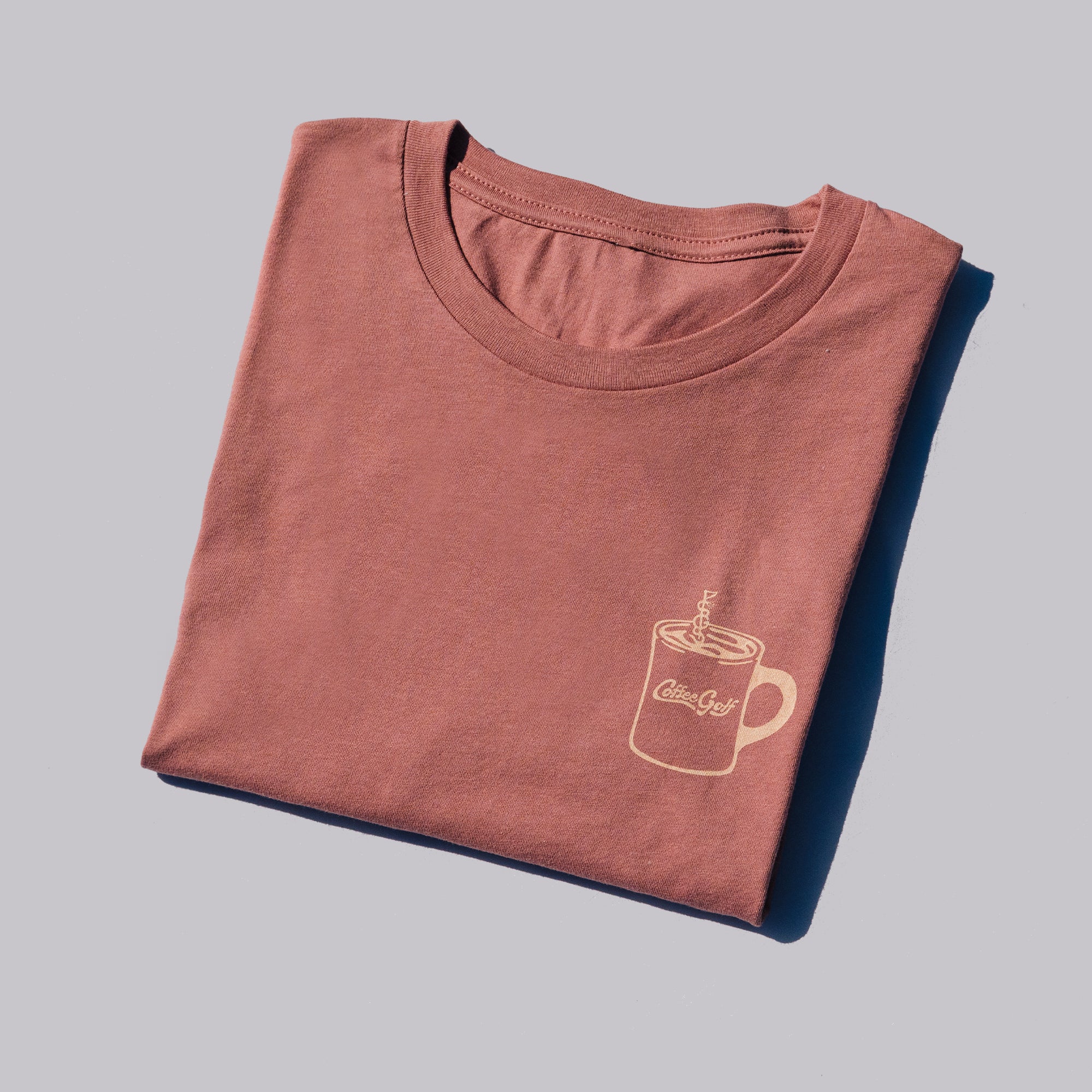 The Shotgun Start Coffee Golf Long Sleeve T-Shirt - Mauve