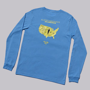 Fried Egg Golf MacKenzie in America Long Sleeve T-Shirt - Carolina Blue