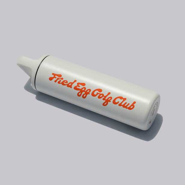 Fried Egg Golf Club Water Bottle - White
