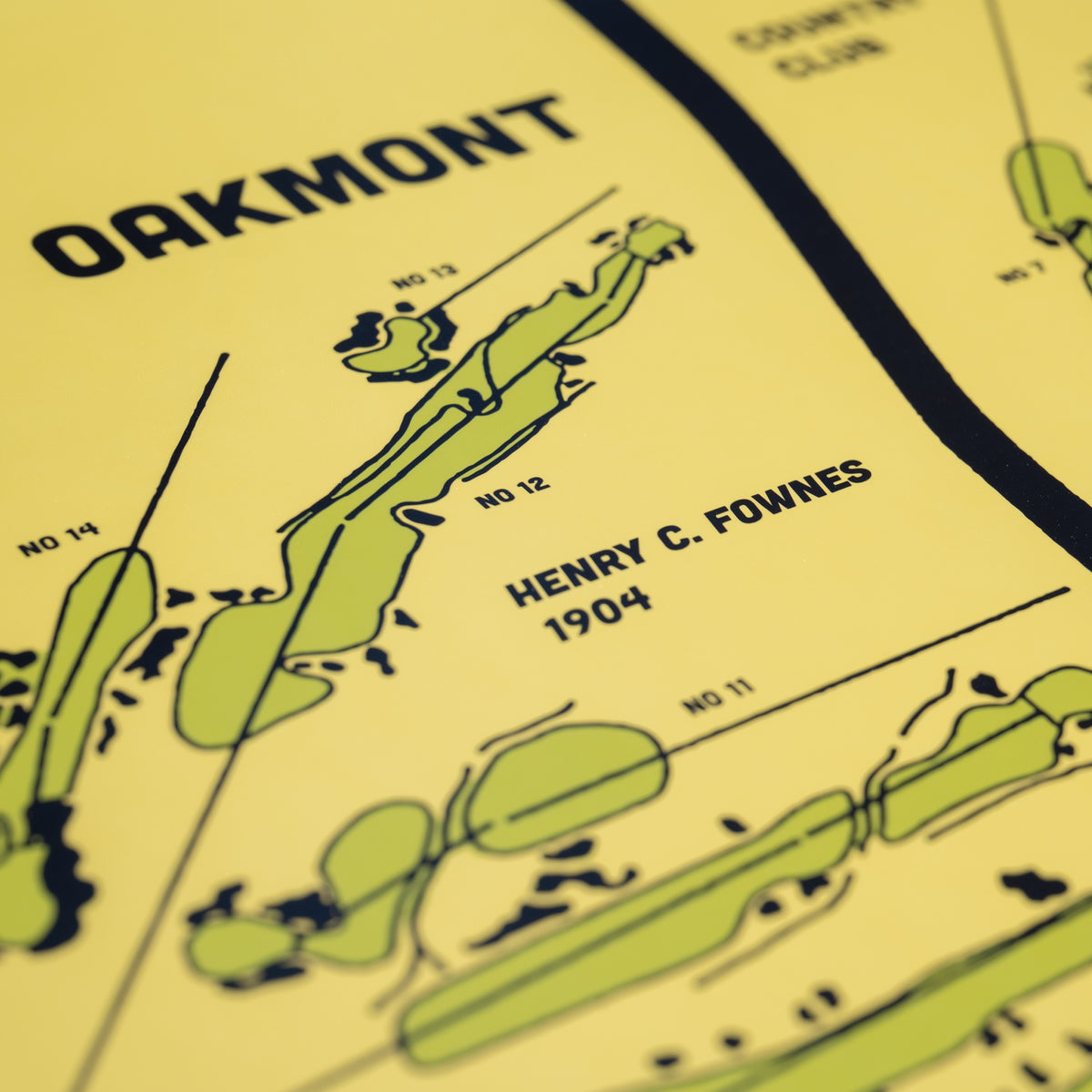 Oakmont Routing Map Poster