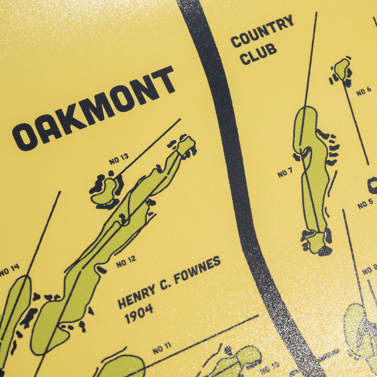 Oakmont Routing Map Poster