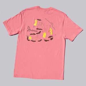 Fried Egg Golf St Andrews Pocket T-Shirt - Pink