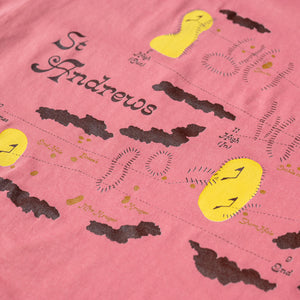 Fried Egg Golf St Andrews Pocket T-Shirt - Pink