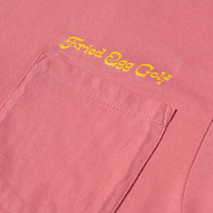 Fried Egg Golf St Andrews Pocket T-Shirt - Pink