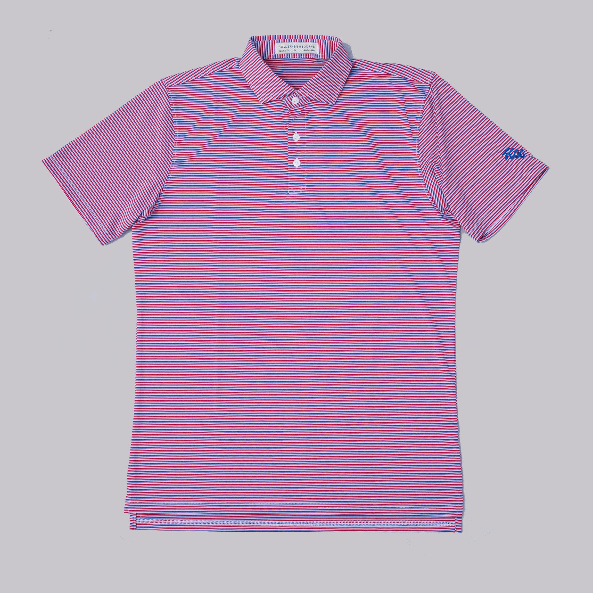 Fried Egg Golf Club and Holderness & Bourne Gresham Polo - Liberty Red