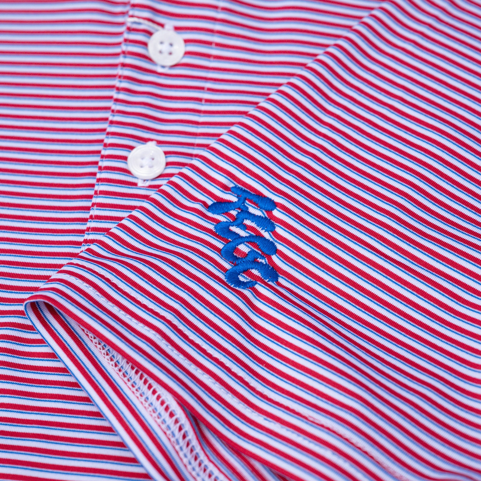 Fried Egg Golf Club and Holderness & Bourne Gresham Polo - Liberty Red/Blue/White