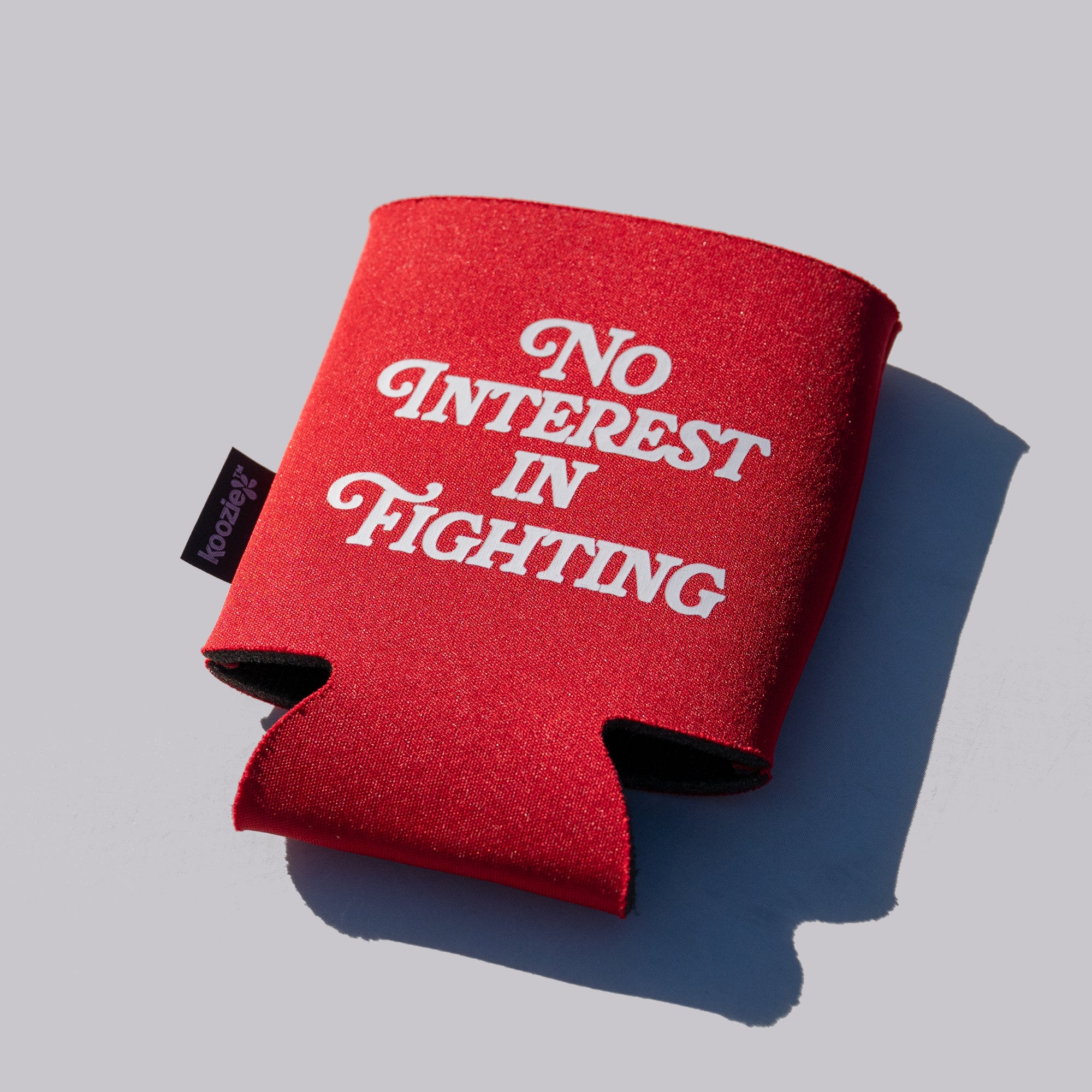 The Shotgun Start No Interest In Fighting Koozie - Red