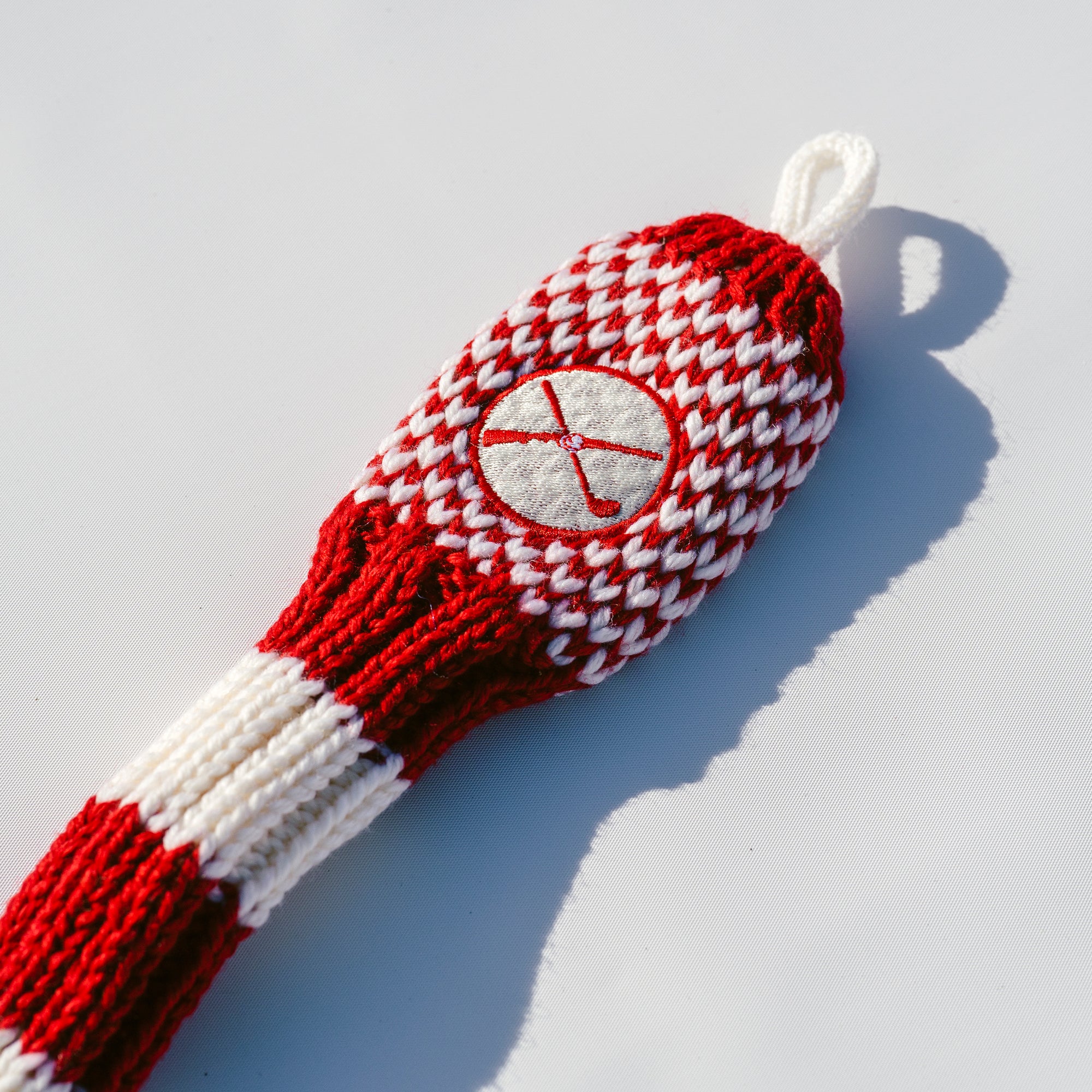 The Shotgun Start Red Knit Headcover - Hybrid