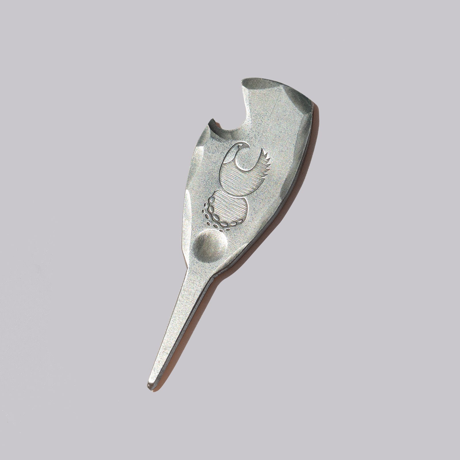 Fried Egg Golf Club & Seamus Bottle Opener and Single Prong Pitch Tool - Silver