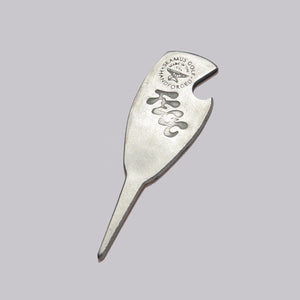 Fried Egg Golf Club & Seamus Bottle Opener and Single Prong Pitch Tool - Silver