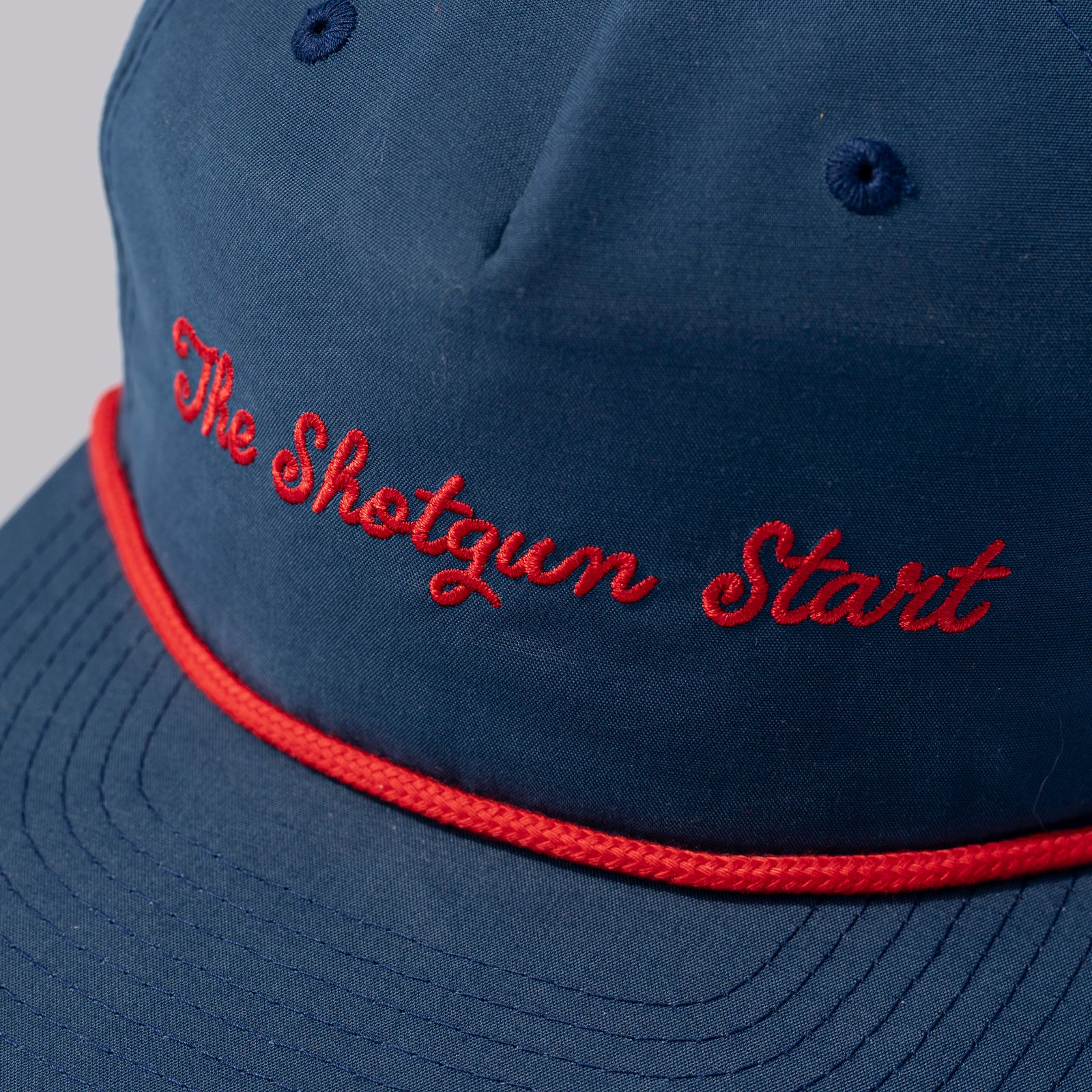 The Shotgun Start & Richardson Rope Hat - Navy/Red