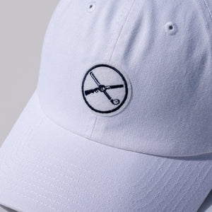 The Shotgun Start & American Needle Felt Patch Dad Hat - White