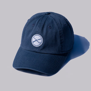 The Shotgun Start & American Needle Felt Patch Dad Hat - Classic Blue