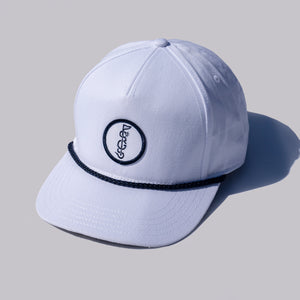 The Shotgun Start & American Needle Twill Patch Rope Hat - White/Navy