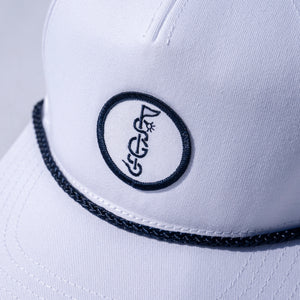 The Shotgun Start & American Needle Twill Patch Rope Hat - White/Navy