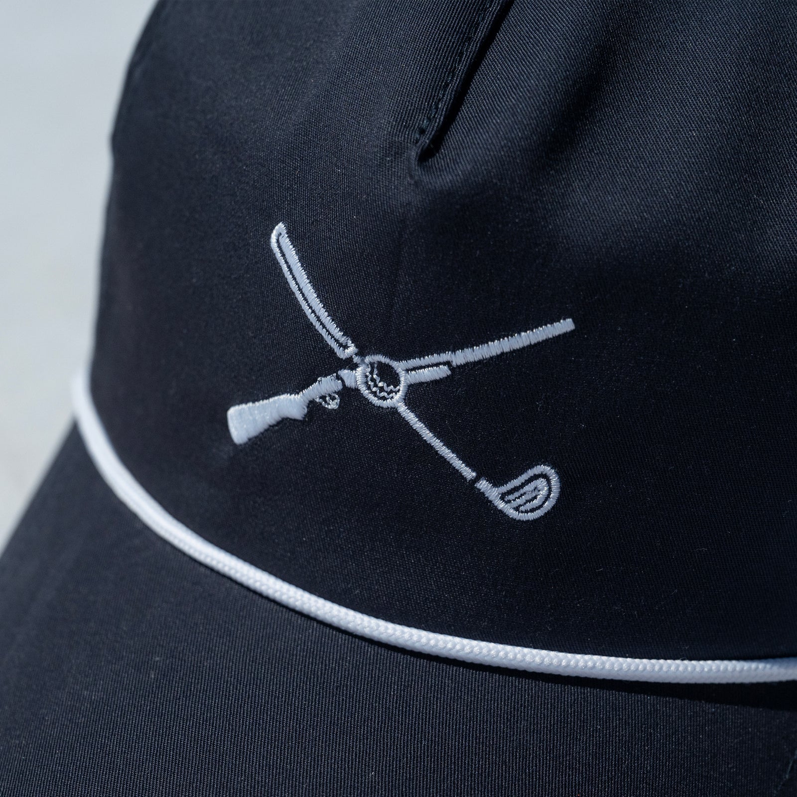 The Shotgun Start & American Needle Lightweight Rope Hat - Navy/White