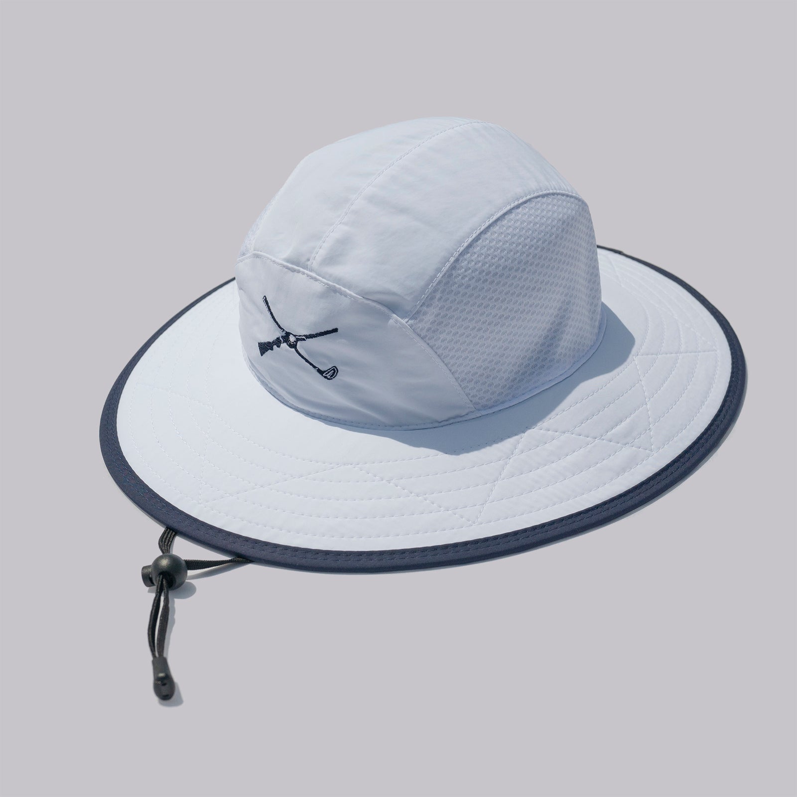 The Shotgun Start & Imperial Sun Protection Hat - White/Navy