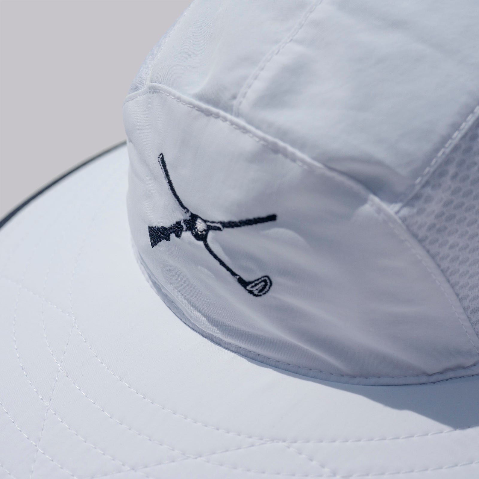 The Shotgun Start & Imperial Sun Protection Hat - White/Navy