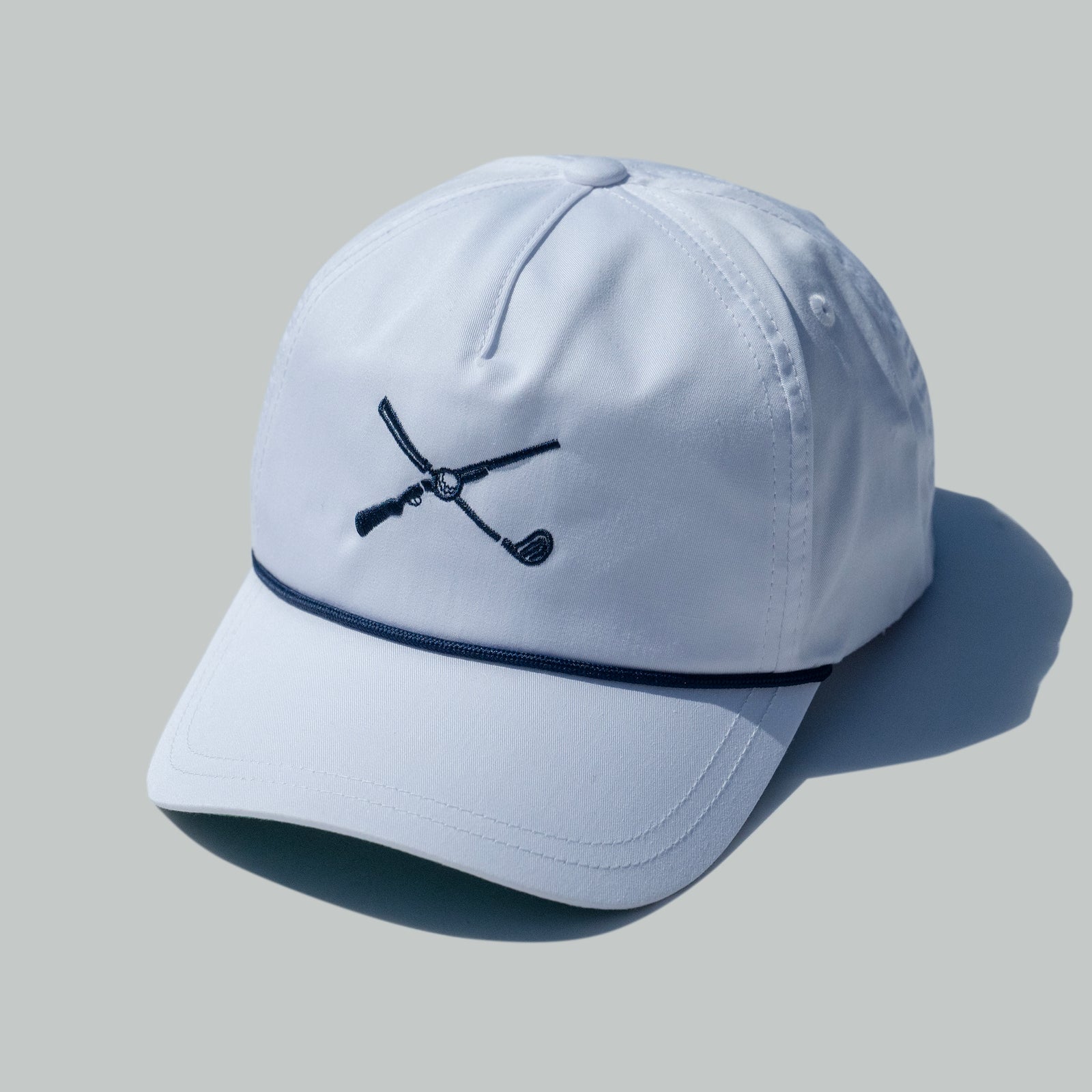 The Shotgun Start & American Needle Lightweight Rope Hat - White/Navy