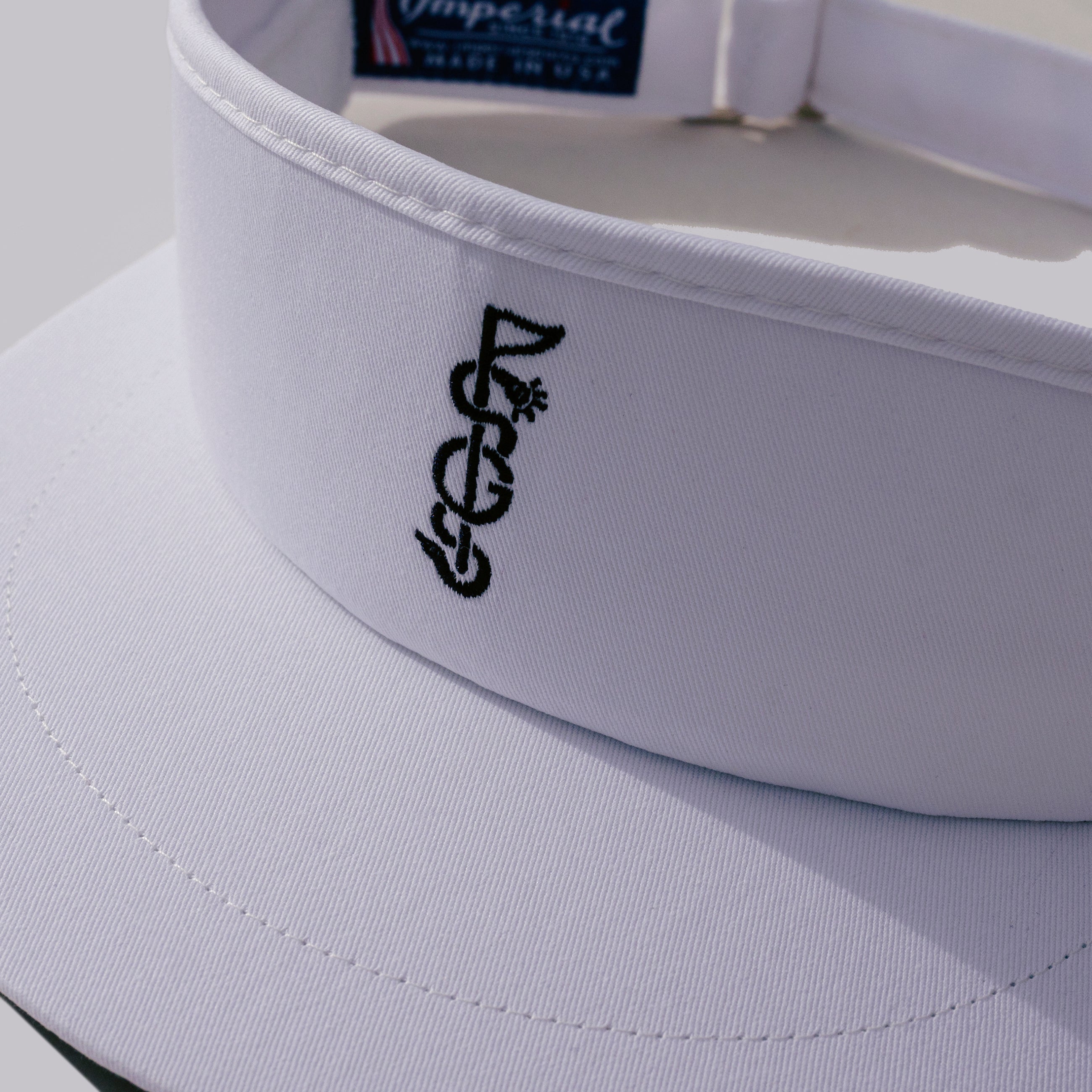 Imperial Headwear The House Rules Tour Visor In White - Country Club Prep - Foto 6
