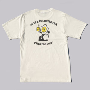Fried Egg Golf "Over Easy" Short Sleeve T-Shirt - Ivory