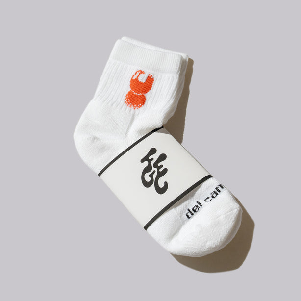 Fried Egg Golf Club & Del Campo Socks - White