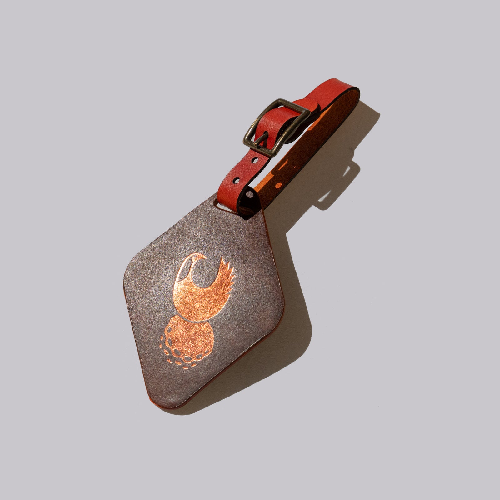 Fried Egg Golf Club & Buckeye Custom Leather Bag Tag